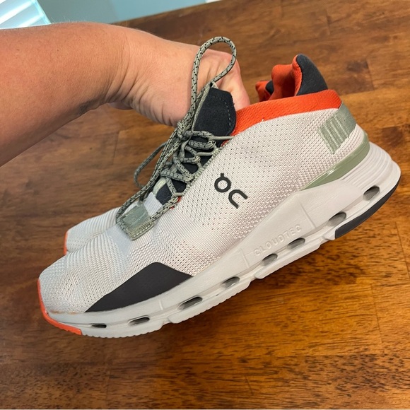 On Running On Cloudnova silver gray orange size women’s 8 - Picture 7 of 12